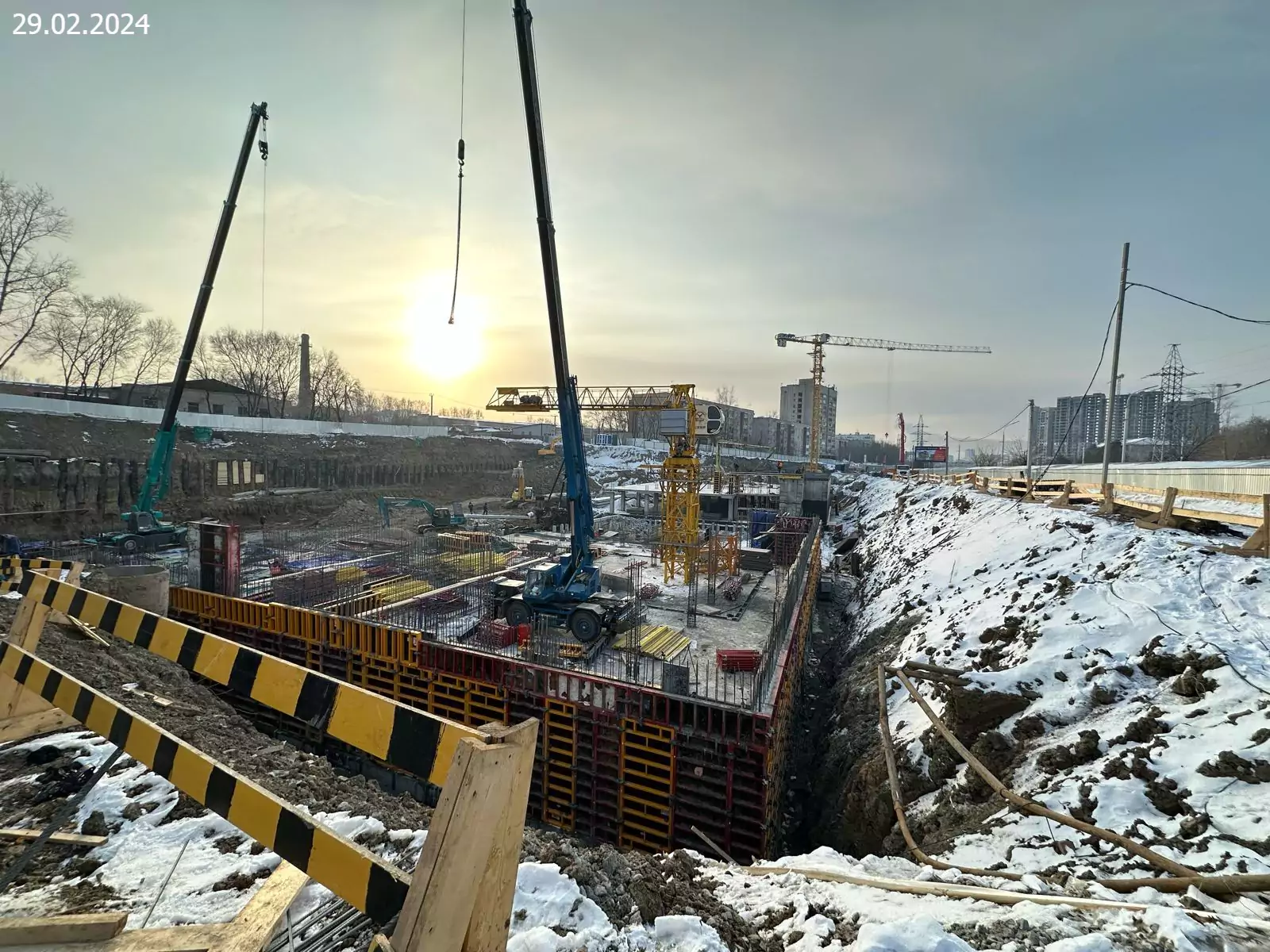 Ход строительства — Февраль 2024