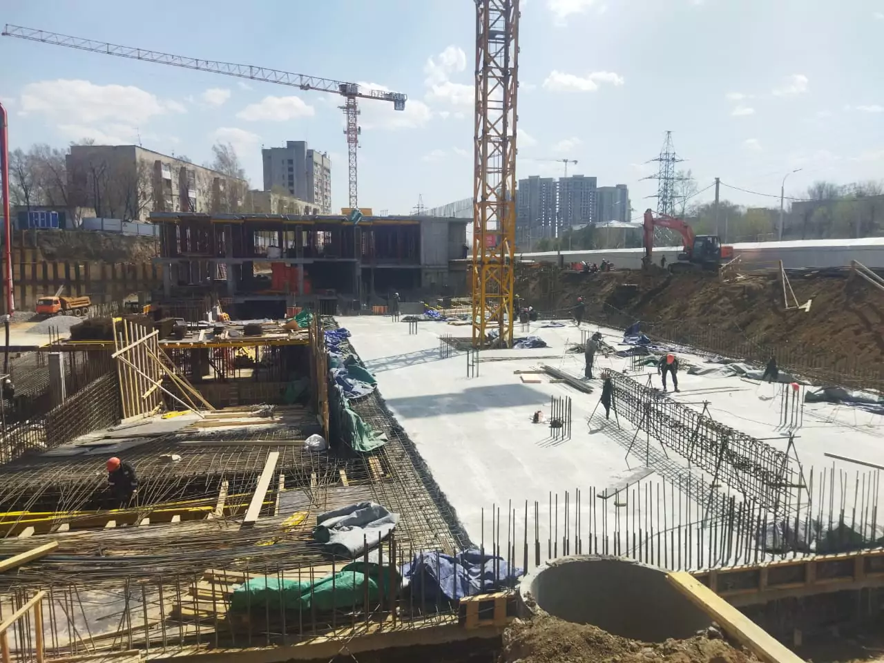 Ход строительства — Апрель 2024