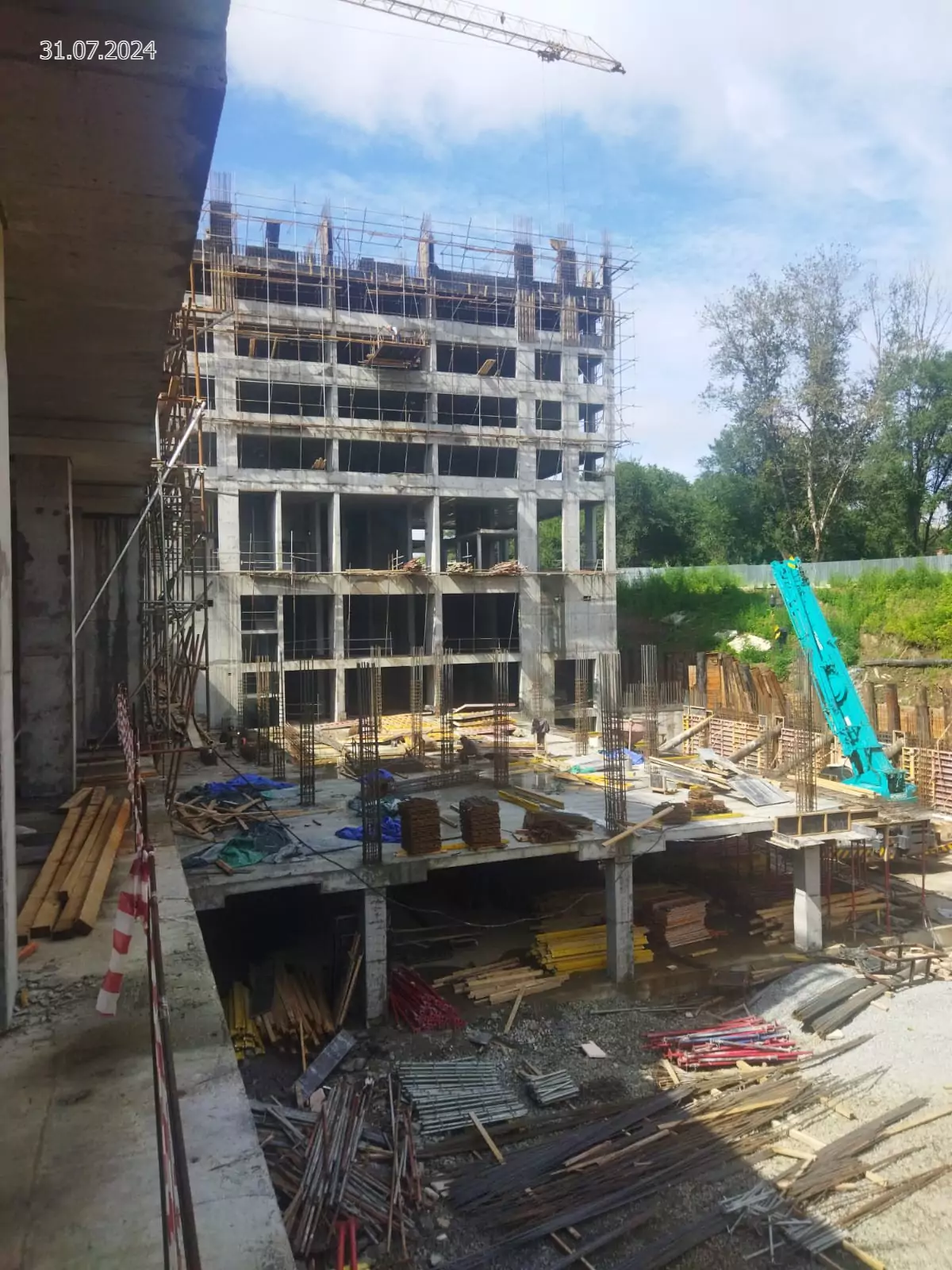 Ход строительства — Июль 2024