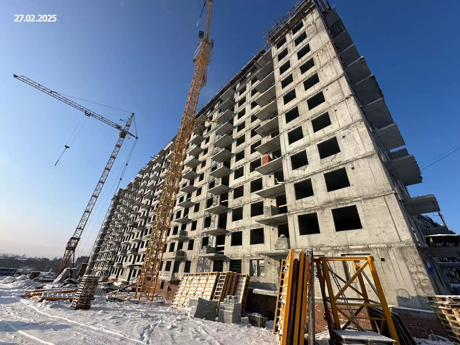 Ход строительства — Февраль 2025